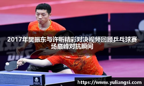2017年樊振东与许昕精彩对决视频回顾乒乓球赛场巅峰对抗瞬间